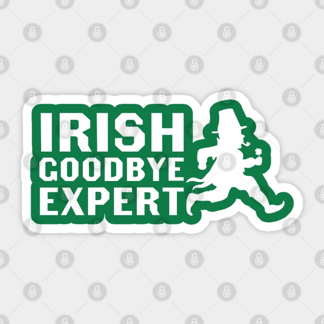 Irish Goodbye Expert Sticker by artbycoan